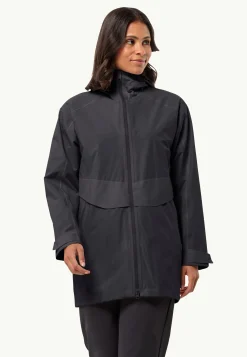 Jack Wolfskin Lifestyle|Vestes Intermédiaires-Mainkai Long Jkt W