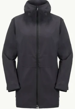 Jack Wolfskin Lifestyle|Vestes Intermédiaires-Mainkai Long Jkt W