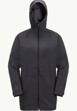 Jack Wolfskin Lifestyle|Vestes Intermédiaires-Mainkai Long Jkt W