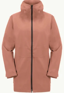 Jack Wolfskin Lifestyle|Vestes Intermédiaires-Mainkai Long Jkt W