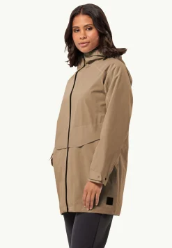 Jack Wolfskin Lifestyle|Vestes Intermédiaires-Mainkai Long Jkt W