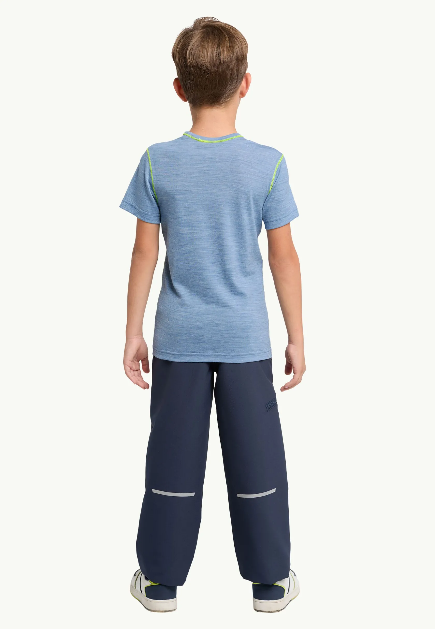 Jack Wolfskin Hauts Techniques|T-Shirts & Hauts Manches Longues-Merino Graphic T K Elemental Blue