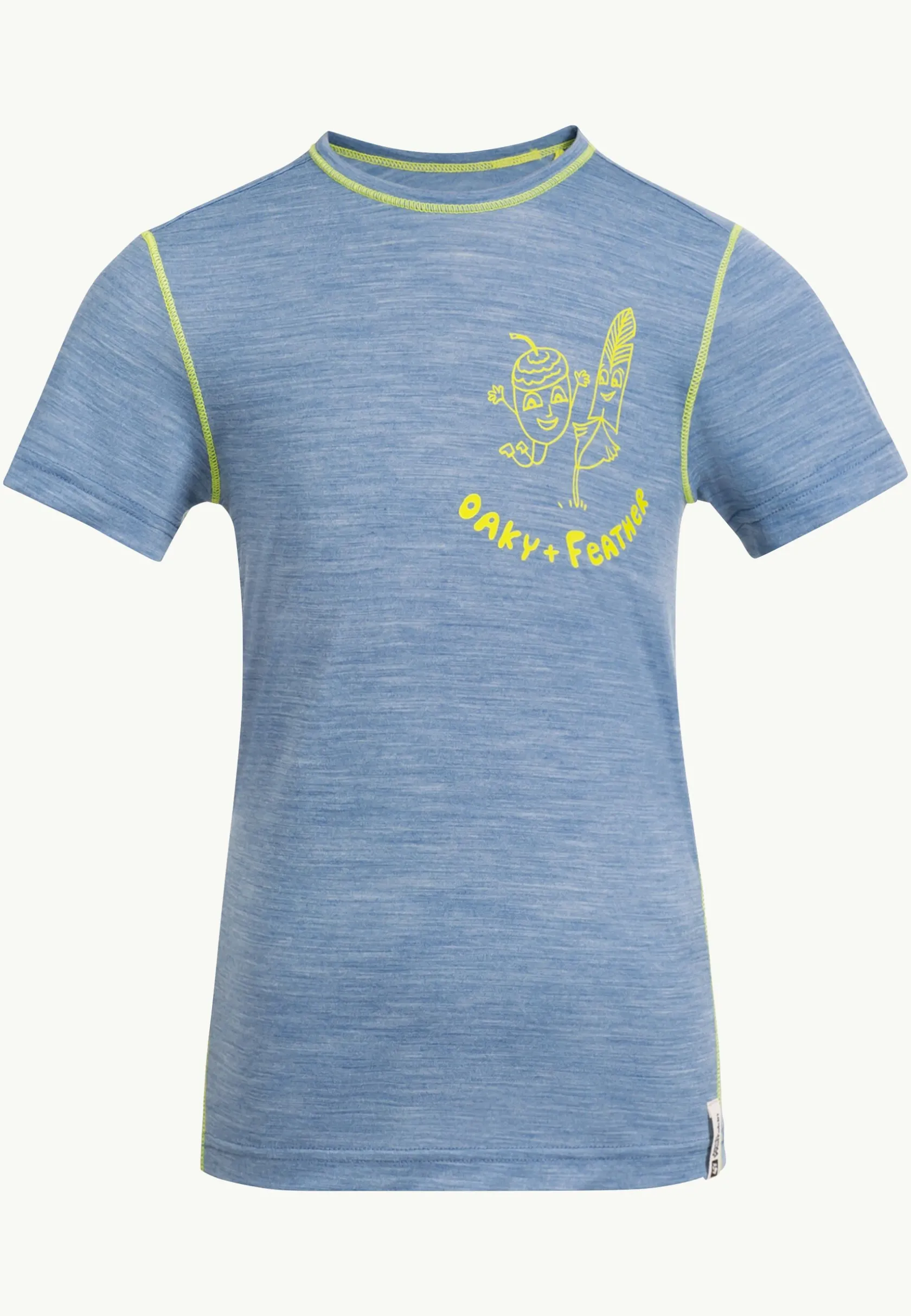 Jack Wolfskin Hauts Techniques|T-Shirts & Hauts Manches Longues-Merino Graphic T K Elemental Blue