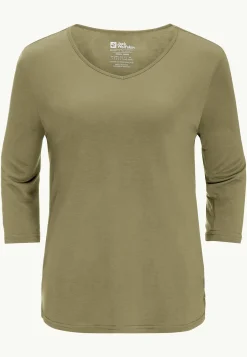 Jack Wolfskin Lifestyle|T-Shirts & Hauts Manches Longues-Mola 3|4 T W
