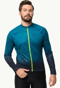 Jack Wolfskin Faire Du Vélo|Hauts Techniques-Morobbia Fz L/s Print M
