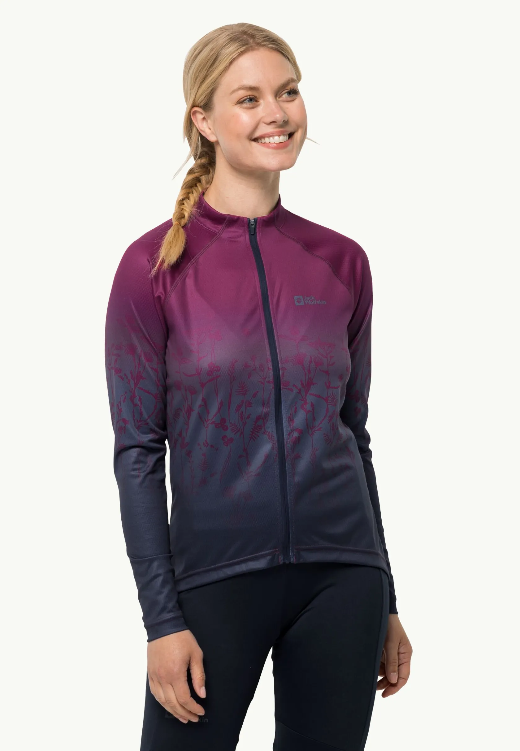Jack Wolfskin Randonnée|Faire Du Vélo-Morobbia Fz L/s Print W