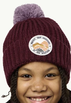 Jack Wolfskin Bonnets-Pompom Badge Beanie K