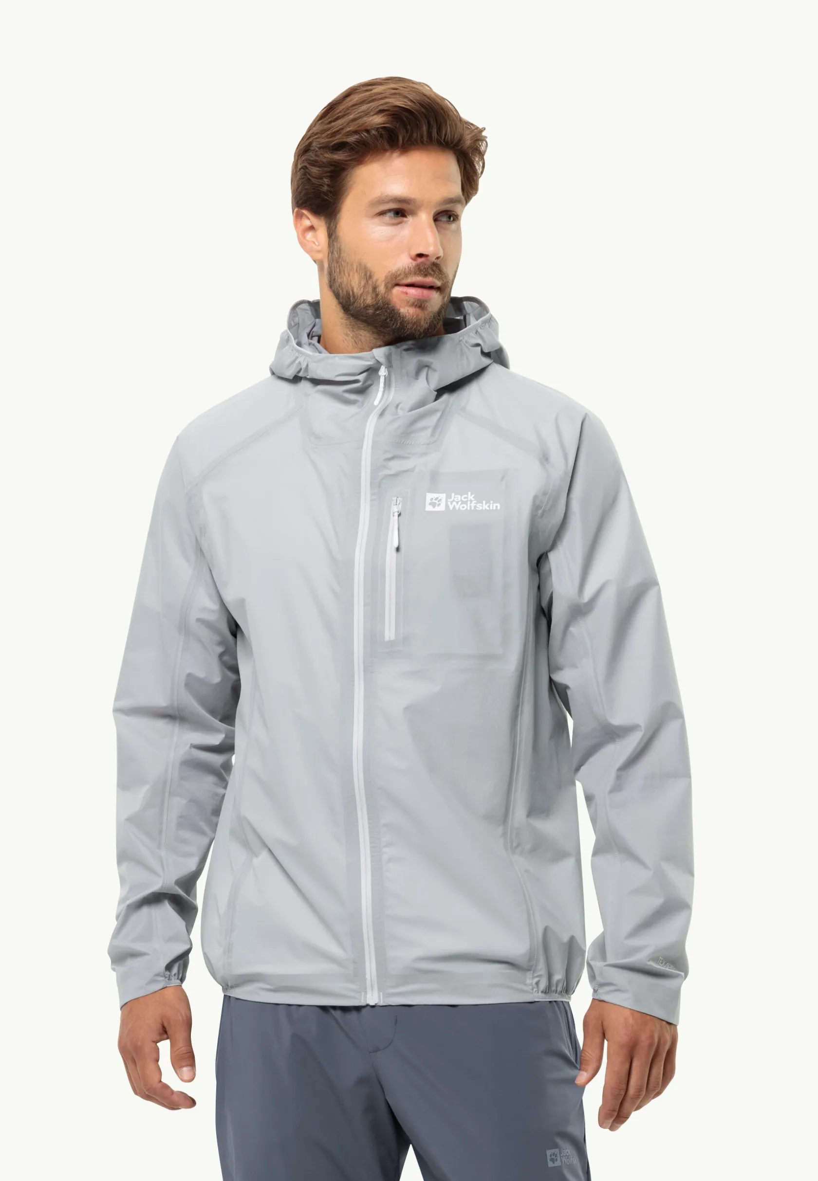 Jack Wolfskin Randonnée|Vestes Intermédiaires-Prelight 3l Jkt M Cool Grey