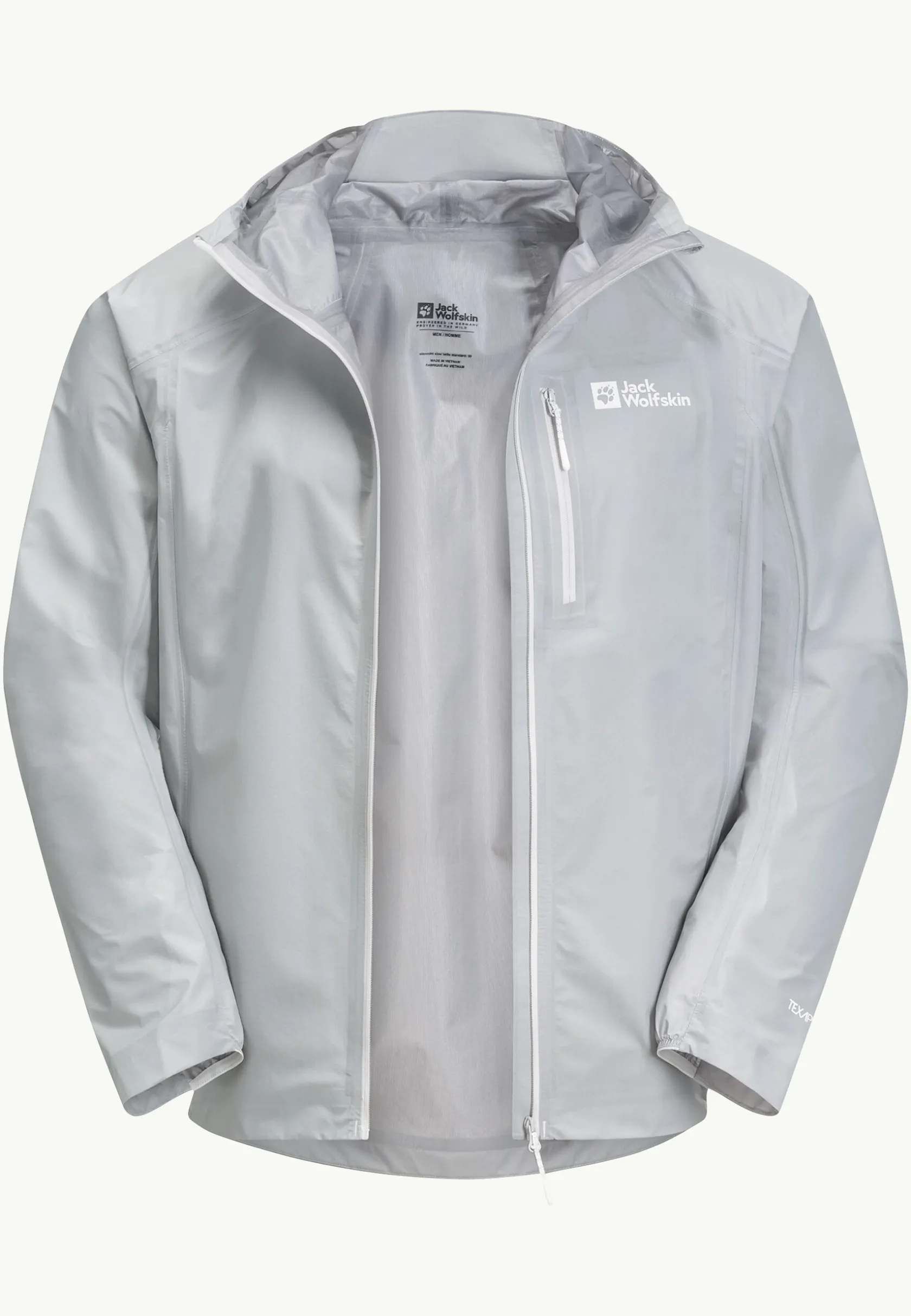 Jack Wolfskin Randonnée|Vestes Intermédiaires-Prelight 3l Jkt M Cool Grey