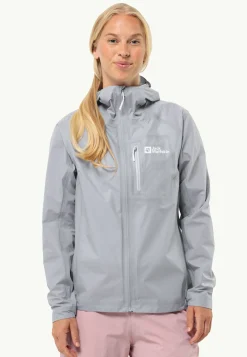 Jack Wolfskin Randonnée|Vestes Intermédiaires-Prelight 3l Jkt W Cool Grey