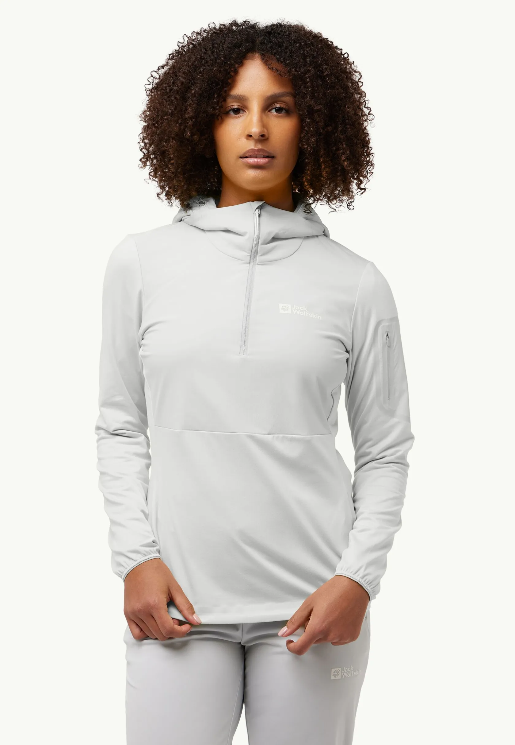 Jack Wolfskin Polaire|Couches Intermédiaires & Vestes En Polaire-Prelight Trail Hoody W Cool Grey