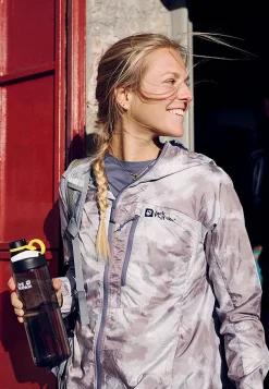 Jack Wolfskin Randonnée|Vestes Intermédiaires-Prelight Windbreaker W dolphin 51