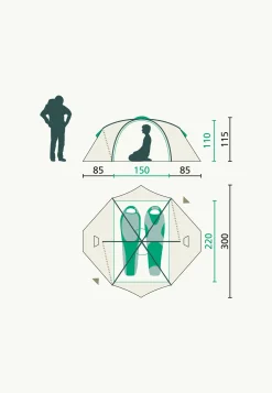 Jack Wolfskin Tentes-Real Dome Lite II