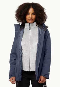 Jack Wolfskin Vestes D'Hiver|Vestes 3-En-1-Rotwand 3in1 Jkt W