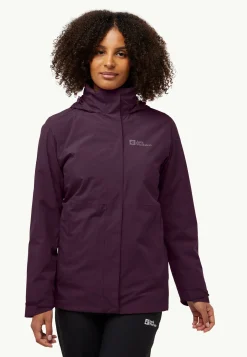 Jack Wolfskin Vestes D'Hiver|Vestes 3-En-1-Rotwand 3in1 Jkt W