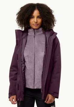 Jack Wolfskin Vestes D'Hiver|Vestes 3-En-1-Rotwand 3in1 Jkt W