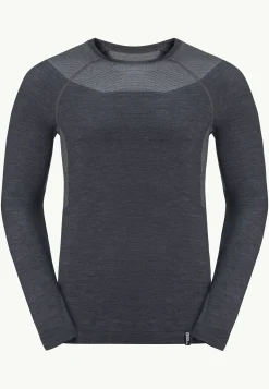 Jack Wolfskin Discovery|Randonnée-Seamless Wool L/s M