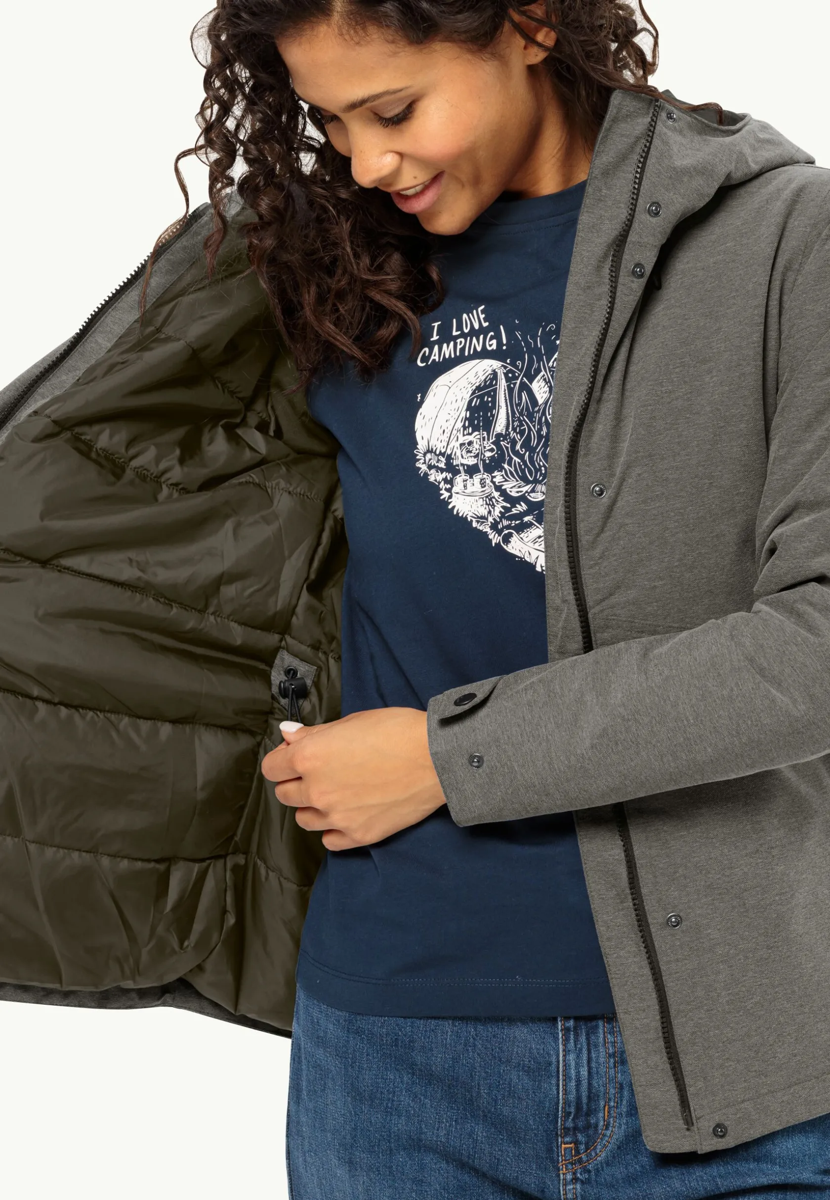 Jack Wolfskin Lifestyle|Vestes Intermédiaires-Snowy Park Jkt W