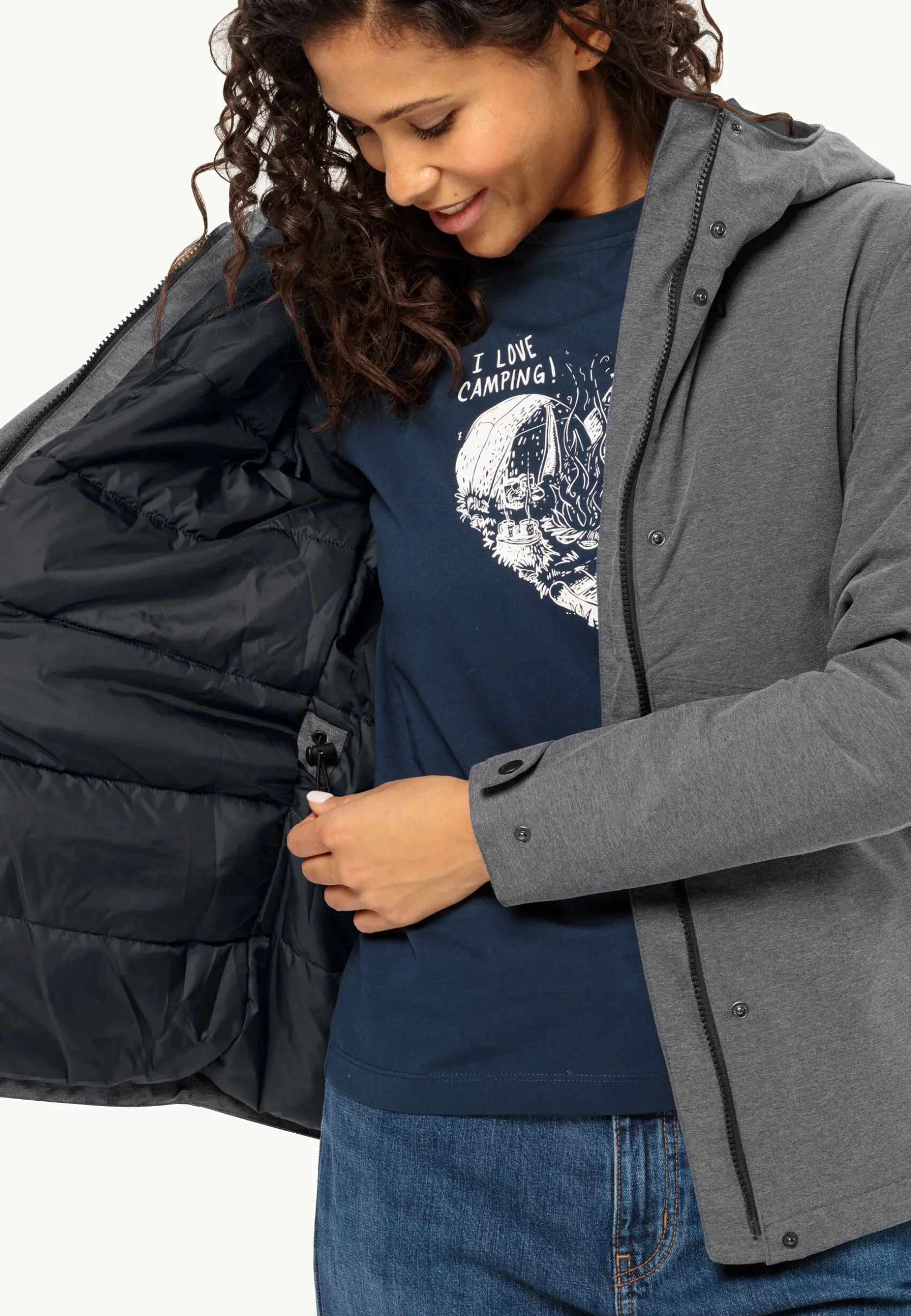 Jack Wolfskin Lifestyle|Vestes Intermédiaires-Snowy Park Jkt W
