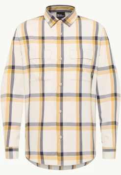 Jack Wolfskin Hauts Techniques|Chemises-Steinwand Shirt M panna cotta