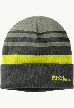 Jack Wolfskin Bonnets-Stripy Knit Beanie K