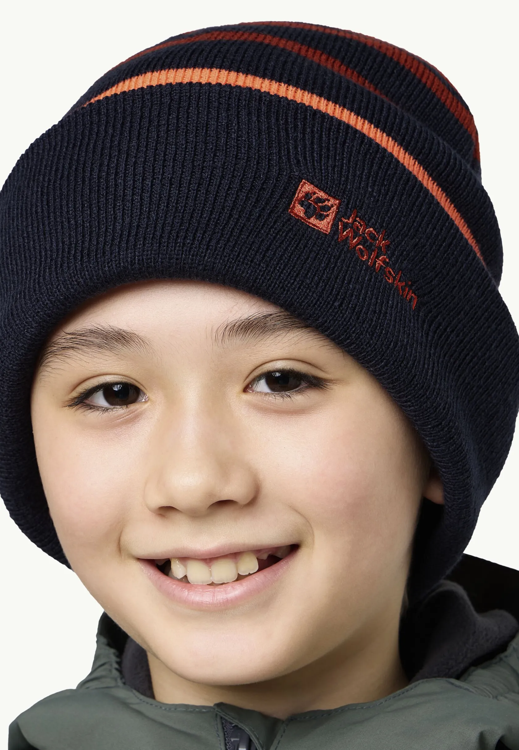 Jack Wolfskin Bonnets-Stripy Knit Beanie K