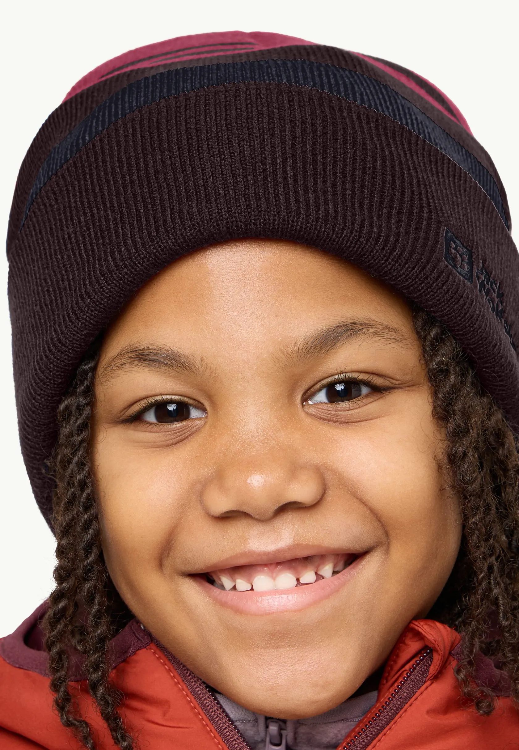 Jack Wolfskin Bonnets-Stripy Knit Beanie K