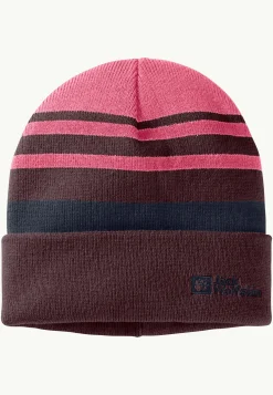Jack Wolfskin Bonnets-Stripy Knit Beanie K