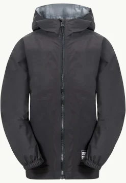 Jack Wolfskin Vestes Intermédiaires|Vestes De Pluie-T Smileyworld 2.5l Jkt Y granite black