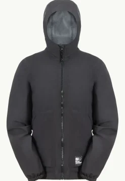 Jack Wolfskin Vestes Intermédiaires|Vestes De Pluie-T Smileyworld 2.5l Jkt Y granite black