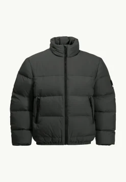Jack Wolfskin Vestes Intermédiaires|Vestes D'Hiver-Teen Down Jacket Y granite black
