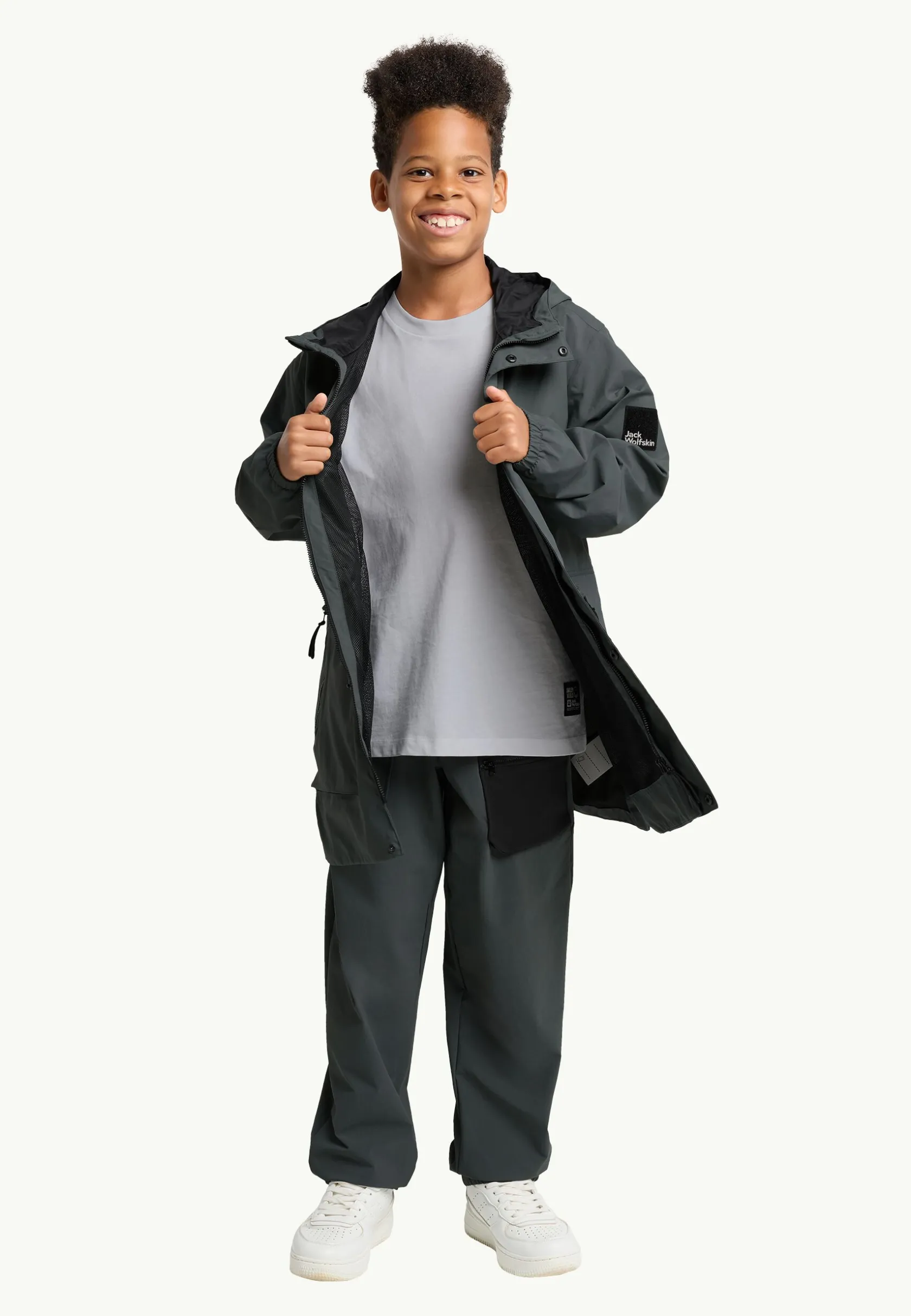 Jack Wolfskin Vestes D'Hiver|Vestes De Pluie-Teen Parka Y slate green