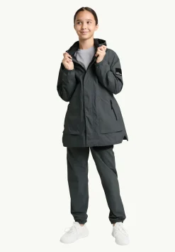 Jack Wolfskin Vestes D'Hiver|Vestes De Pluie-Teen Parka Y slate green
