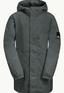 Jack Wolfskin Vestes D'Hiver|Vestes De Pluie-Teen Parka Y slate green