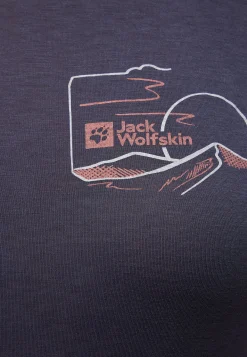 Jack Wolfskin Hauts Techniques|T-Shirts & Hauts Manches Longues-Vonnan Graphic T W Graphite