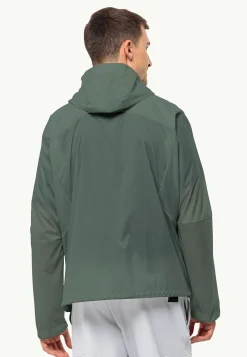 Jack Wolfskin Lifestyle|Vestes Intermédiaires-Wanderjahr Jkt M Hedge Green