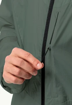 Jack Wolfskin Lifestyle|Vestes Intermédiaires-Wanderjahr Jkt M Hedge Green