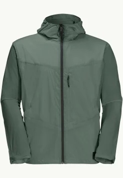 Jack Wolfskin Lifestyle|Vestes Intermédiaires-Wanderjahr Jkt M Hedge Green