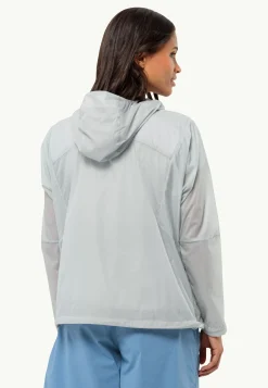Jack Wolfskin Lifestyle|Vestes Coupe-Vent-Wanderjahr Jkt W Cool Grey