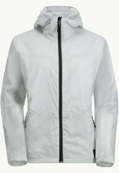 Jack Wolfskin Lifestyle|Vestes Coupe-Vent-Wanderjahr Jkt W Cool Grey