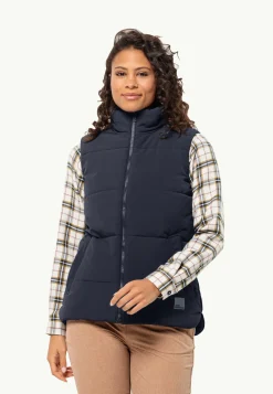 Jack Wolfskin Lifestyle|Couches Intermédiaires & Vestes En Polaire-White Frost Vest W