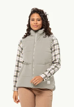 Jack Wolfskin Lifestyle|Couches Intermédiaires & Vestes En Polaire-White Frost Vest W