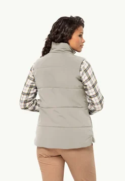 Jack Wolfskin Lifestyle|Couches Intermédiaires & Vestes En Polaire-White Frost Vest W
