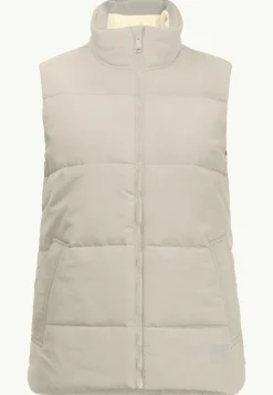 Jack Wolfskin Lifestyle|Couches Intermédiaires & Vestes En Polaire-White Frost Vest W