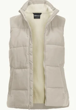 Jack Wolfskin Lifestyle|Couches Intermédiaires & Vestes En Polaire-White Frost Vest W