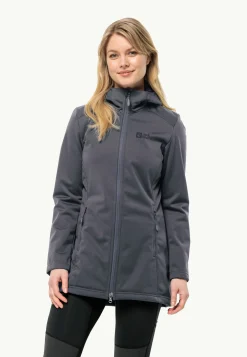 Jack Wolfskin Randonnée|Vestes Coupe-Vent-Windhain Coat W